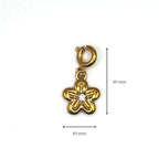 Bloem met rhinestone - charm