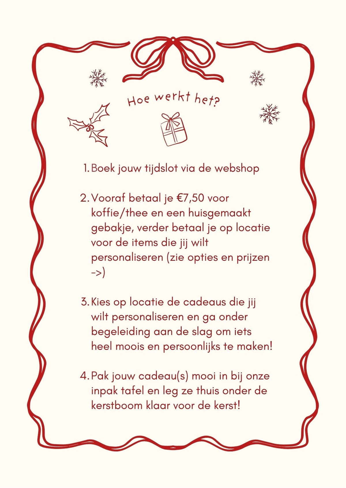 Cadeau workshop - Zondag 6 december