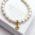 Parel armband met pootje