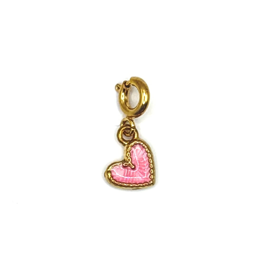 Hartje roze - charm