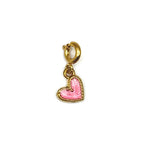 Hartje roze - charm